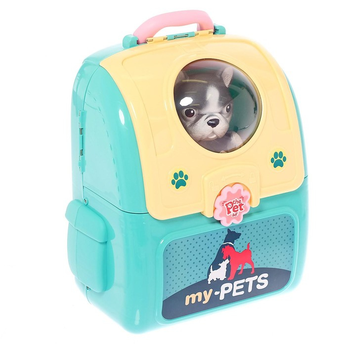 Игровой набор «Ветеринар» в рюкзаке, питомец МИКС Игровой набор «Ветеринар» в рюкзаке, питомец МИКС