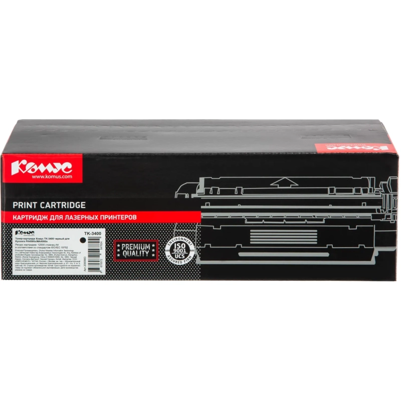Тонер-картридж Комус TK-3400 чер. для Kyocera PA4500x/MA4500x