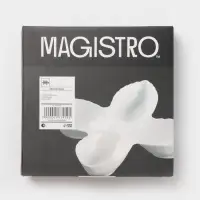 Менажница 4 ячейки Magistro &laquo;Лист Бланш&raquo;, 27&times;4 см, фарфор, белая