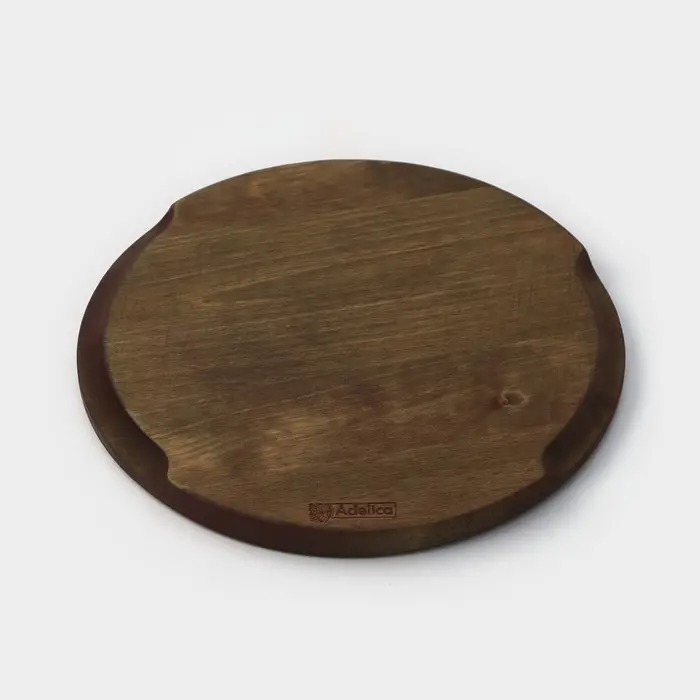 Блюдо для пиццы Adelica, d=30&times;1.8 см, дерево, массив берёзы, пропитано маслом