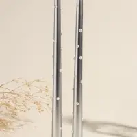 Набор свечей античных, 2,3х30 см, 2 шт "Серебро и жемчуг" 7,5х33,5х2,5 см