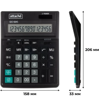 Калькулятор настольный&nbsp; Attache SDC-664S 16-разрядный черный 206х158х33мм