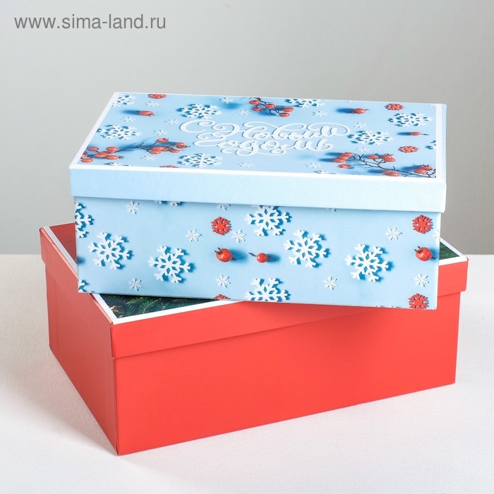 Набор подарочных коробок 6в1 «Стильный», 20 х 12,5 х 7,5 - 32,5 х 20 х 12,5 см , Новый год