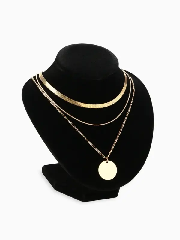 Бюст для украшений QF, 13&times;12.5&times;15.5 см, h=15.5 см, чёрный