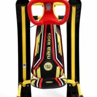 Снегокат &laquo;Twiny 2+&raquo; Спортивный, со спинкой, с родительской ручкой, жёлтый, TW2+/S Nika