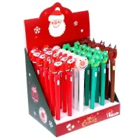 Ручка-прикол &laquo;Новый год&raquo;, световая, синий стержень, шариковая, МИКС