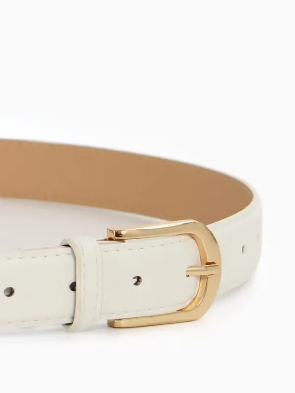 Ремень жен 05-01-01-01, Март2511, 2,8*0,3*110 см, без винта, пряж золото, 1 прокол,