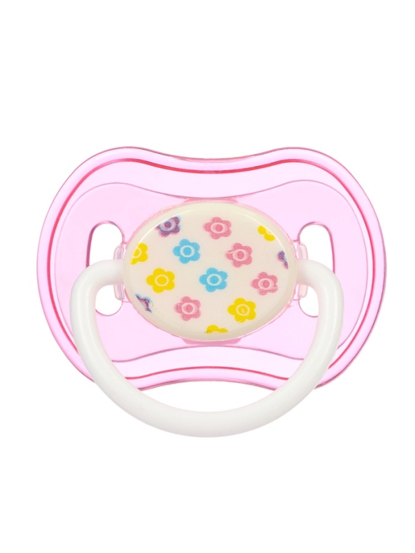 Пустышка ортодонтическая, с колпачком, от 3 мес., цвет розовый/фиолетовый Пустышка ортодонтическая, с колпачком, от 3 мес., цвет розовый/фиолетовый