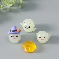 Набор фигурок из эпоксидной смолы флуоресцентные &laquo;Хэллоуин&raquo;, 4 шт., 5&times;5&times;3.5 см