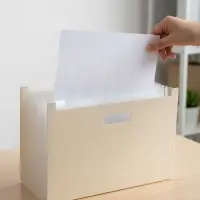 Папка для бумаги А4 пластиковая Calligrata, 12 отделений, бежевая