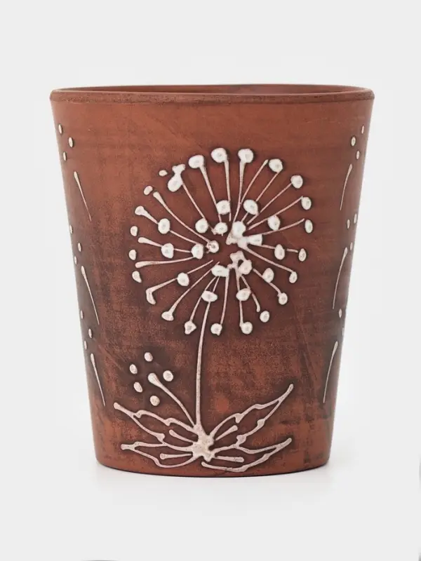 Стакан &laquo;Одуванчик&raquo;, 400 мл, красная глина