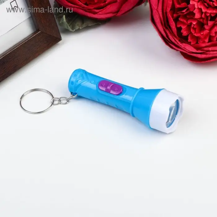 Фонарик брелок для ключей на кольце «Яркий с белой окантовкой», светит, 7×2.2×2.2 см, МИКС Фонарик брелок для ключей на кольце «Яркий с белой окантовкой», светит, 7×2.2×2.2 см, МИКС