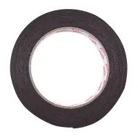 Лента клейкая двусторонняя AVS SCH-021 15 mm x 5 m вспененная основа (черная)