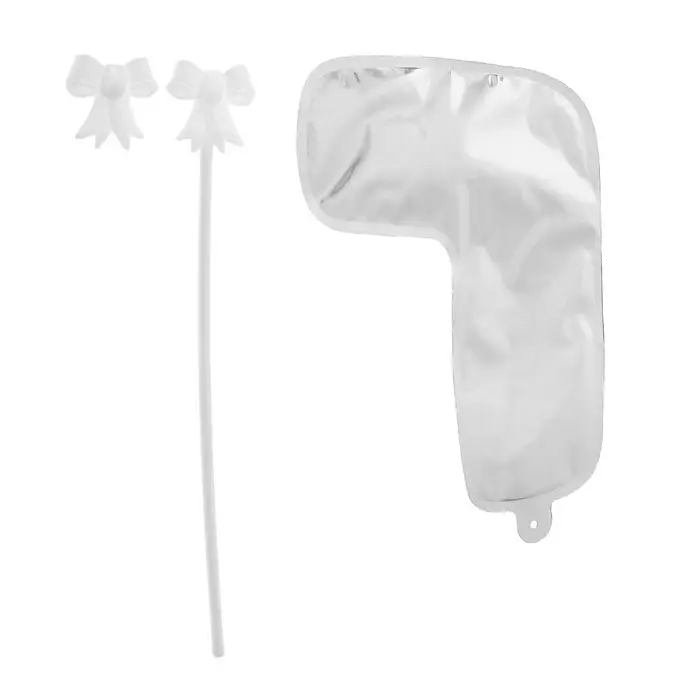 Воздушный шар 3 Воздушный шар 3" «Цифра-топпер 7», серебряный