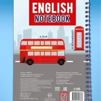Словарь для записи английских слов English notebook, вид 2, 52 стр.