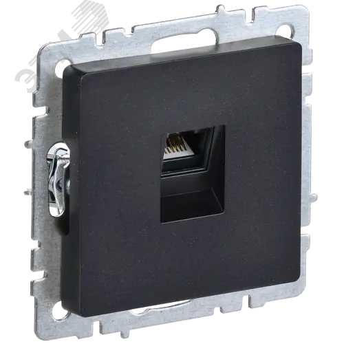BRITE Розетка компьютерная RJ45 кат.5E РК10-БрЧ черный