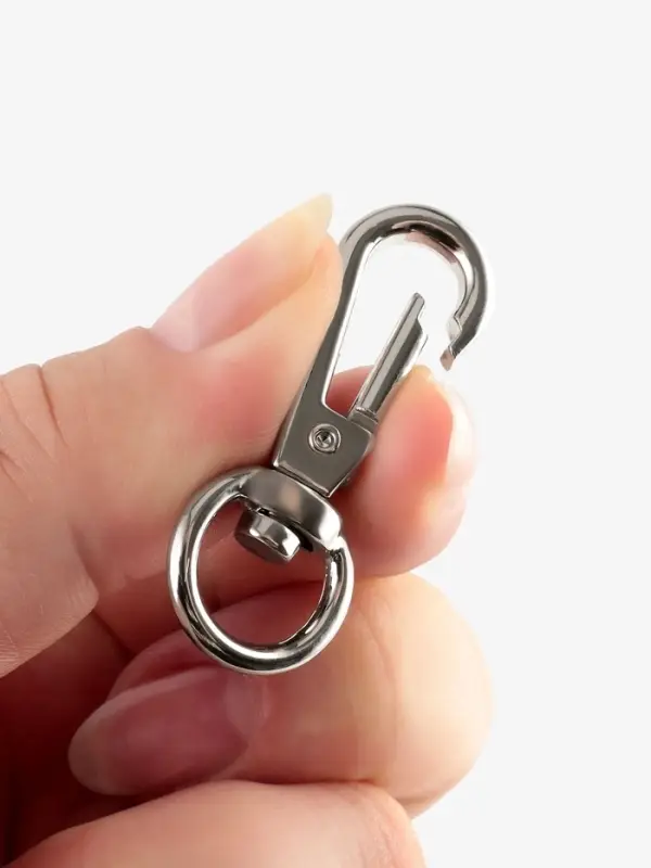 Карабины металл 6,2гр 4,2*1,6см/12*2мм (наб 2шт цена за наб) серебряный TR Карабины металл 6,2гр 4,2*1,6см/12*2мм (наб 2шт цена за наб) серебряный TR