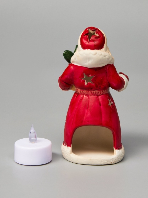 Светодиодная фигура Светодиодная фигура "Дед Мороз" 13.2х7.1х6, 1 LED, LR44x3(в компл.), Т/БЕЛЫЙ