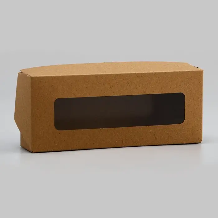 Коробка складная, крафт, 17&times;7&times;4 см, 0.5 л