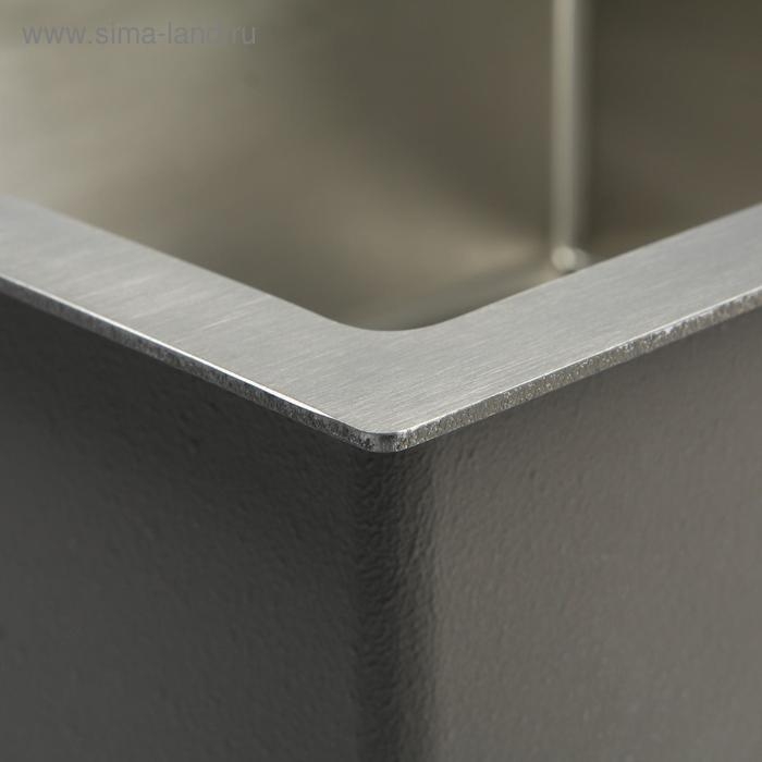 Мойка кухонная GERHANS K35043, врезная, 500х430х220 мм, с сифоном, глянцевая Мойка кухонная GERHANS K35043, врезная, 500х430х220 мм, с сифоном, глянцевая