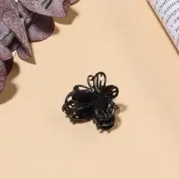 Крабик для волос &laquo;Чёрный ажур&raquo;, бабочка, 2.3 см