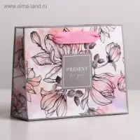Пакет подарочный ламинированный, упаковка, &laquo;Present for you&raquo;, S 15 х 12 х 5.5 см