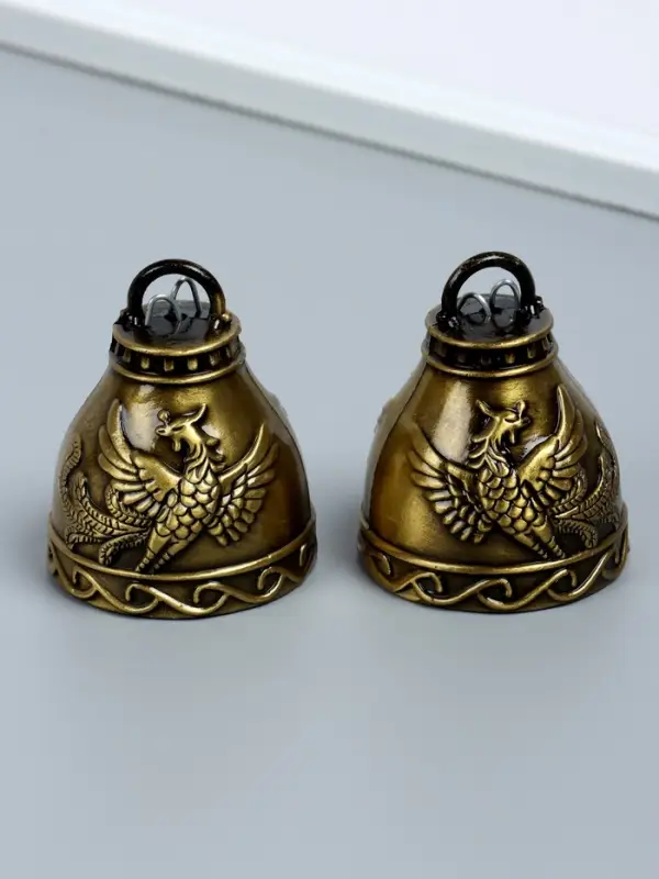 Колокольчик металл  Колокольчик металл "Птица Феникс" набор 2 шт 6х4,8х4,8 см