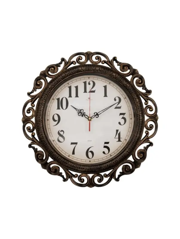 Часы настенные интерьерные &laquo;Хостон&raquo;, бесшумные, плавный ход, d=40.5 см, циферблат d=26 см