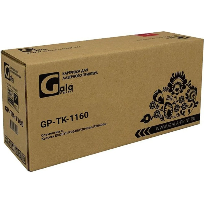 Тонер-картридж GalaPrint TK-1160 для принтеров Kyocera  P2040/P2040dn