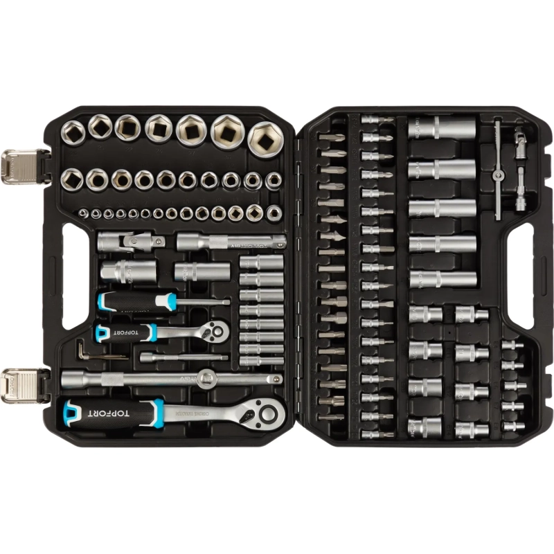 Набор инструмента Topfort 110 предметов 1/4 и 1/2