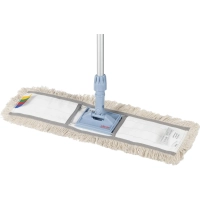 Швабра флаундер д/пола ДастМоп сталь 60х9см c насадкой Vileda 143555