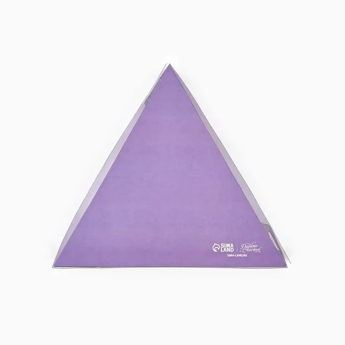 Коробка для кондитерских изделий с пластиковой крышкой «Гортензия», 18 х 3 см