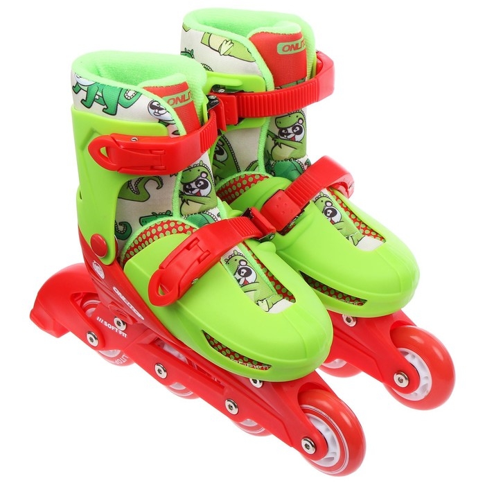 Роликовые коньки раздвижные ONLYTOP, р. 34-37, колёса PVC 64 мм Роликовые коньки раздвижные ONLYTOP, р. 34-37, колёса PVC 64 мм