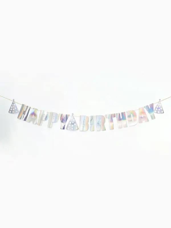 Гирлянда на ленте &laquo;Happy Birthday&raquo;, голография