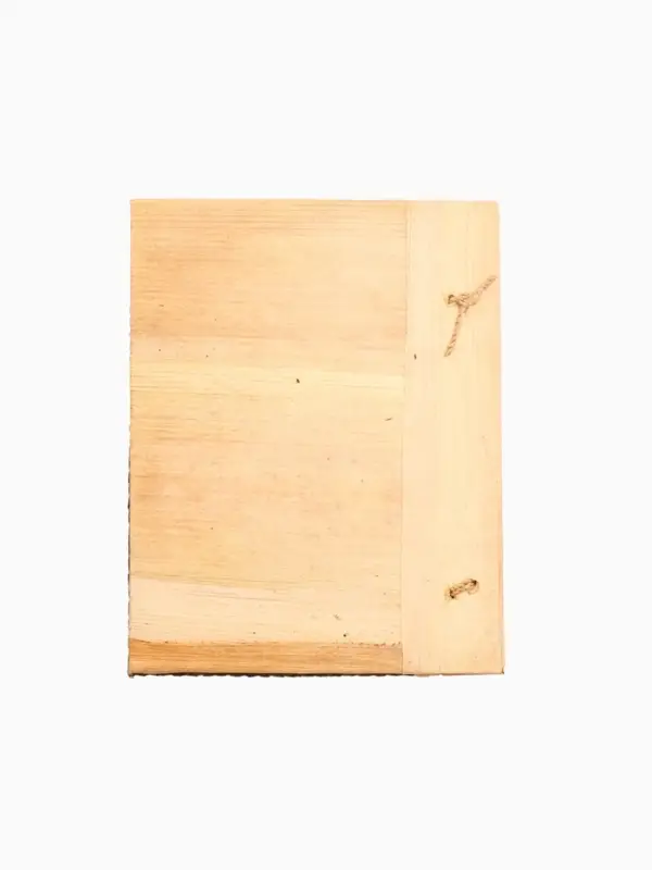 Записная книжка плетёная, 48 листов, 17&times;22&times;2 см, зелёная