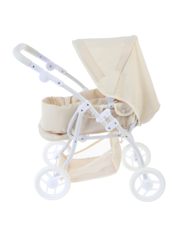 Коляска для кукол универсальная, с переноской, с корзиной, металлический каркас Коляска для кукол универсальная, с переноской, с корзиной, металлический каркас