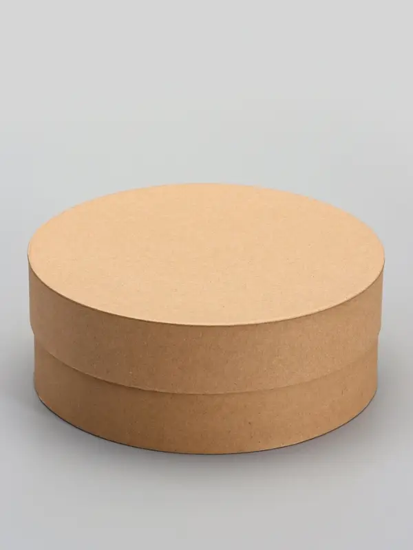 Коробка круглая подарочная крафт, 20&times;8 см