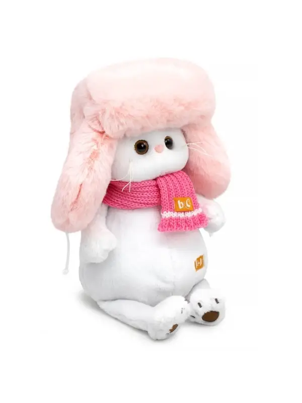 Мягкая игрушка &laquo;Кошечка Ли-Ли&raquo;, в меховой шапке и шарфе, 24 см
