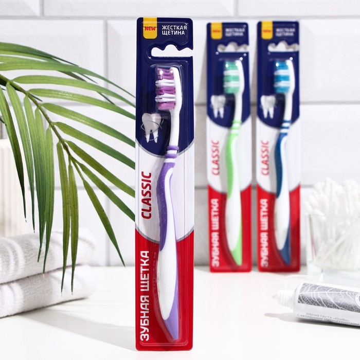 Зубная щётка Rendall Classic, жёсткая, 1 шт. МИКС Зубная щётка Rendall Classic, жёсткая, 1 шт. МИКС