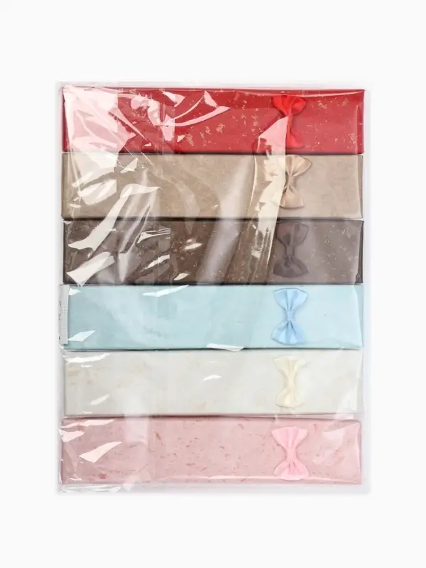 Набор подарочных коробочек 6 шт. под браслет, цепочку &laquo;Бантик&raquo;, 21&times;4 см, цвет МИКС