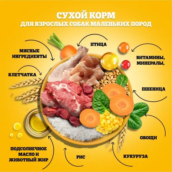 Сухой корм Pedigree для собак мелких пород, говядина, 13 кг Сухой корм Pedigree для собак мелких пород, говядина, 13 кг