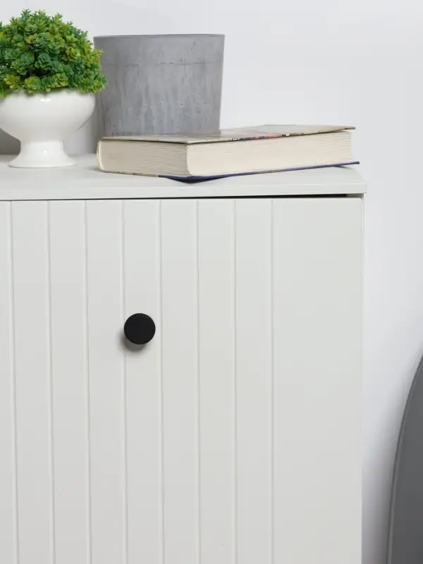 Ручка-кнопка CAPPIO PK322, d=30 мм, цвет черный, 8 шт.