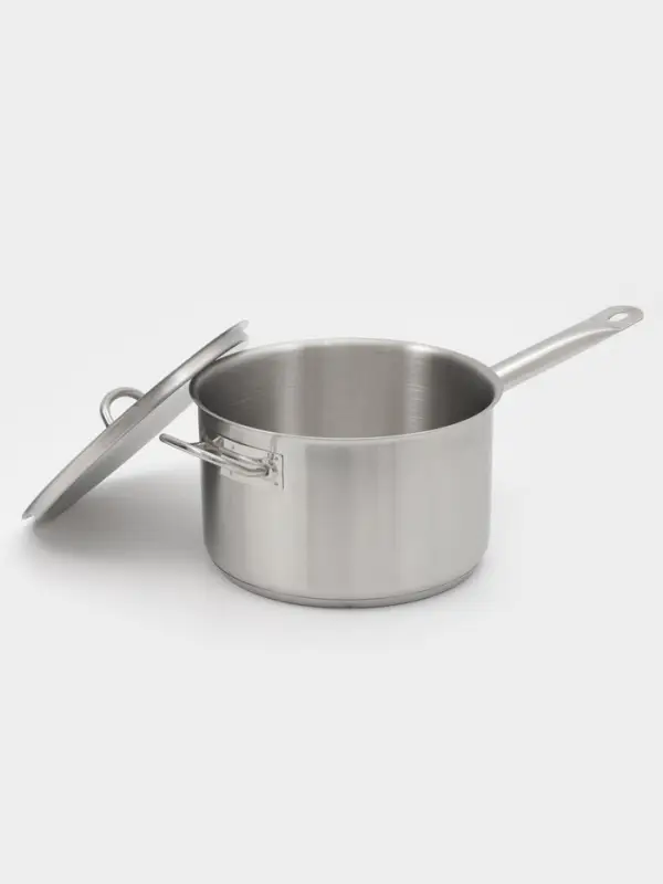 Ковш Hanna Kn&ouml;vell, 5.1 л, d=22, h=13.5 см, с крышкой, толщина стенки 0.8 мм, индукция, нержавеющая сталь