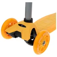 Самокат GRAFFITI Baby, колёса световые PU 120/70 мм, ABEC 7, оранжевый
