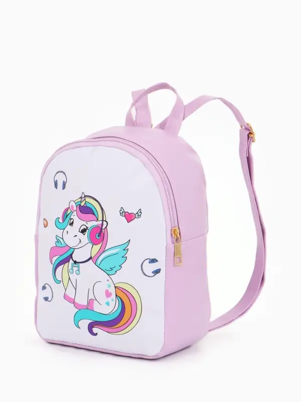 Рюкзак дет 18*8*23 см, Единорог, отд на молнии, сиреневый Рюкзак дет 18*8*23 см, Единорог, отд на молнии, сиреневый