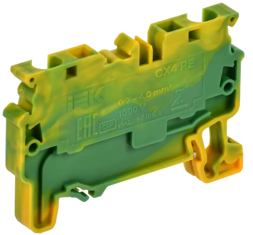 ARMAFIX Клемма пружинная CX4 PE 4мм2 проходная заземляющая IEK