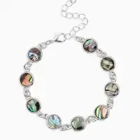 Браслет цепочка &laquo;Галиотис. Круг&raquo;, L=17 см, + удлинитель 5 см, цвет серебро, разноцветный