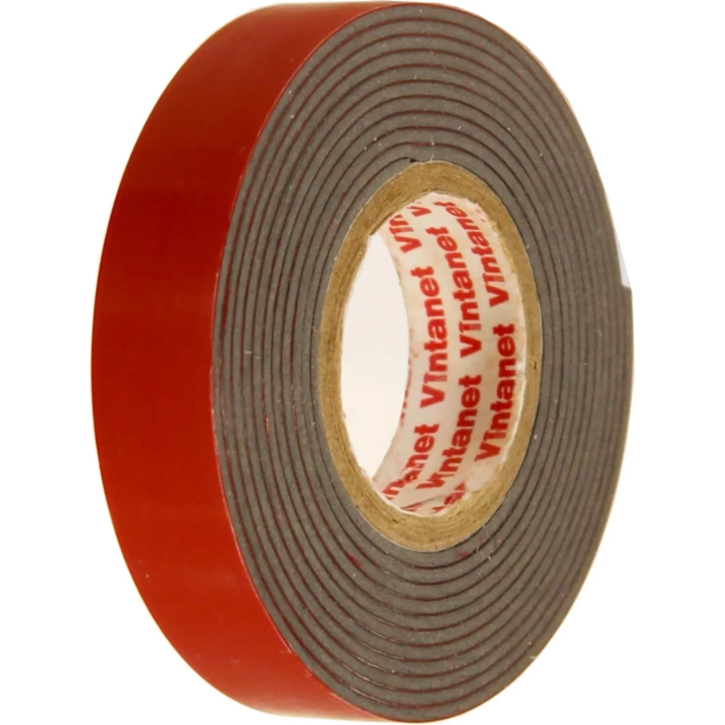 Клейкая лента двусторонняя монтажная Vintanet VN1146 черная, 12мм х 1,5м