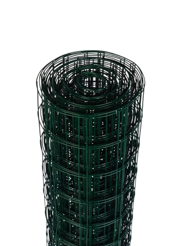 Сетка сварная с ПВХ покрытием 0,5 х 10 м, ячейка 50 х 50 мм, d=1 мм, металл, "Greengo"