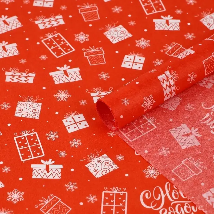 Набор упаковочной бумаги «Новогодний узор»,4 листа, 70 × 100 см Набор упаковочной бумаги «Новогодний узор»,4 листа, 70 × 100 см